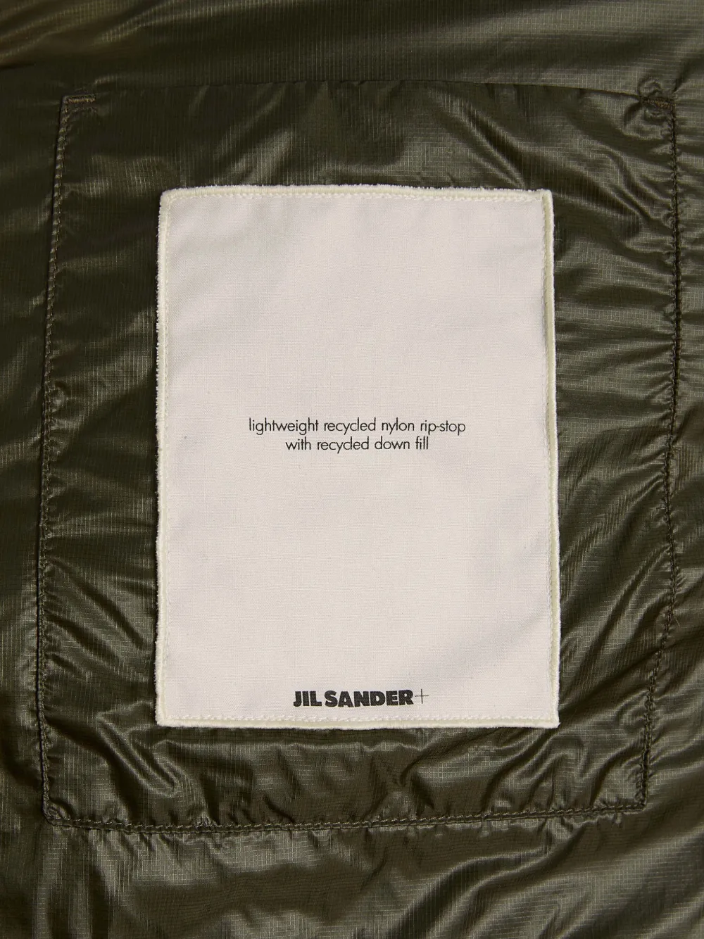 Jil Sander Gewatteerd donsjack Groen