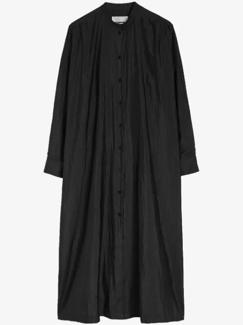 Jil Sander vestido camisero de satén