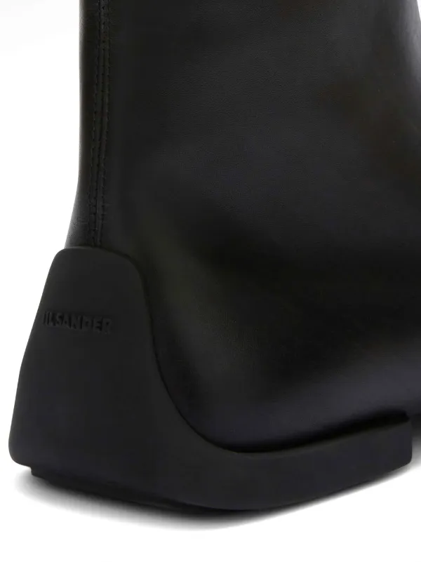 ◆Jil Sander◆レザーアンクルブーツ 35mm Jil Sander レザー アンクルブーツ | ブラック | FARFETCH JP