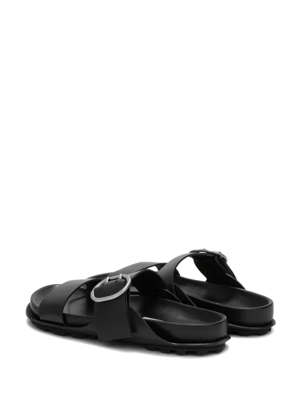 Jil Sander フラットサンダル | ブラック | FARFETCH JP