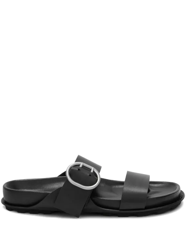 Jil Sander フラットサンダル | ブラック | FARFETCH JP