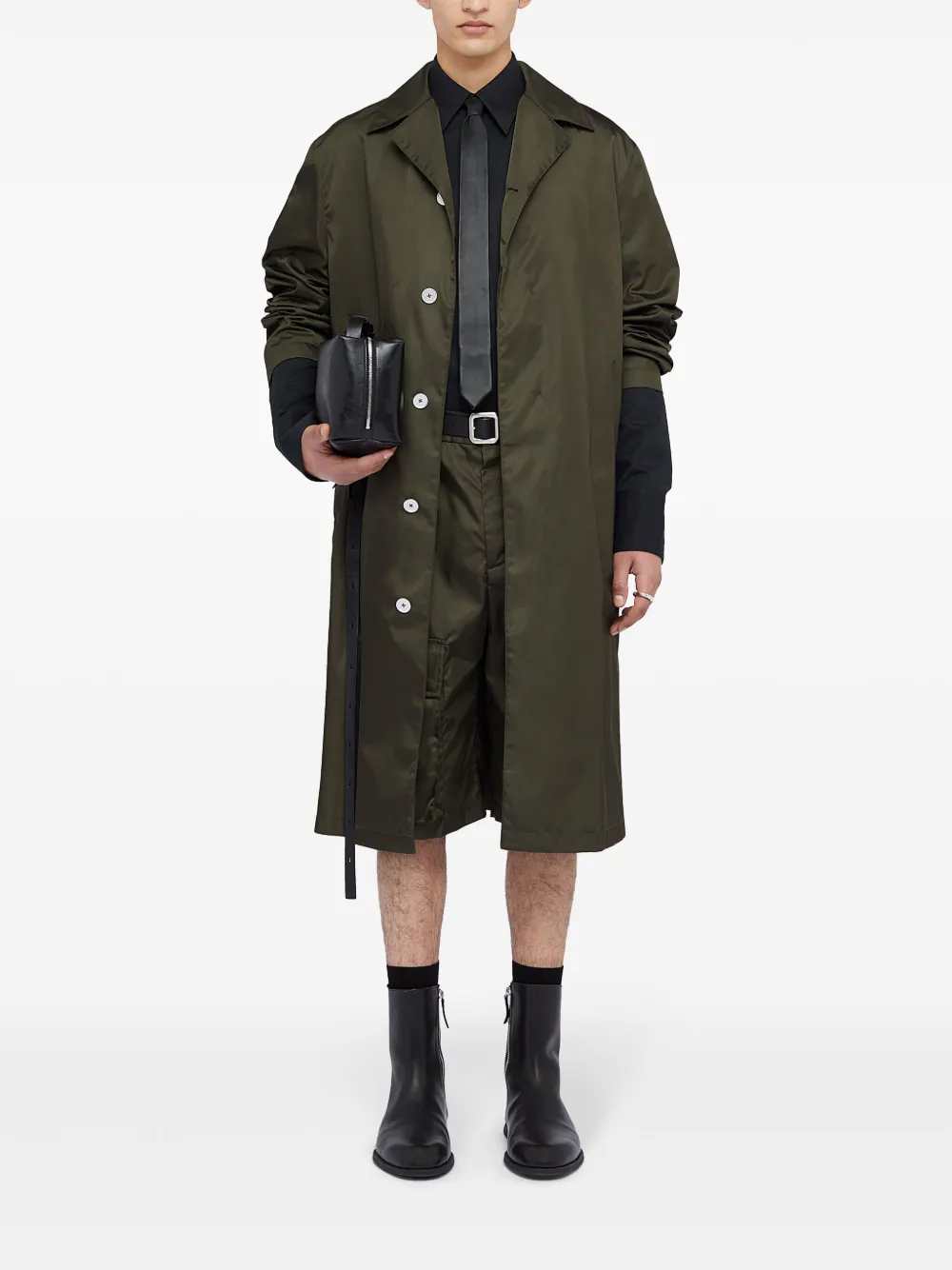 Jil Sander Button-up regenjas - Groen