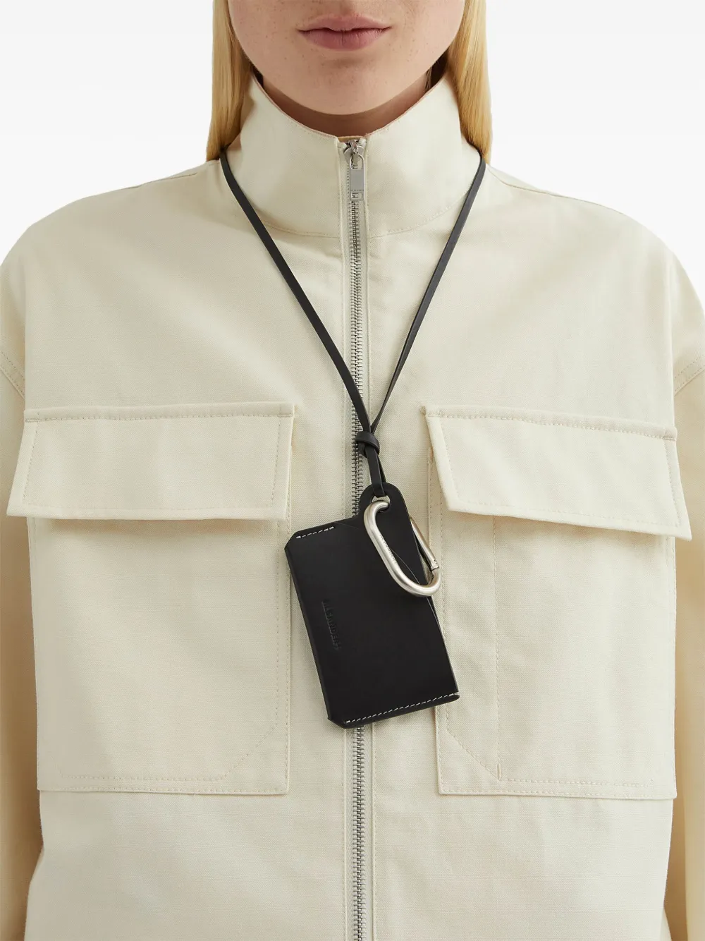 Jil Sander Katoenen jack Beige