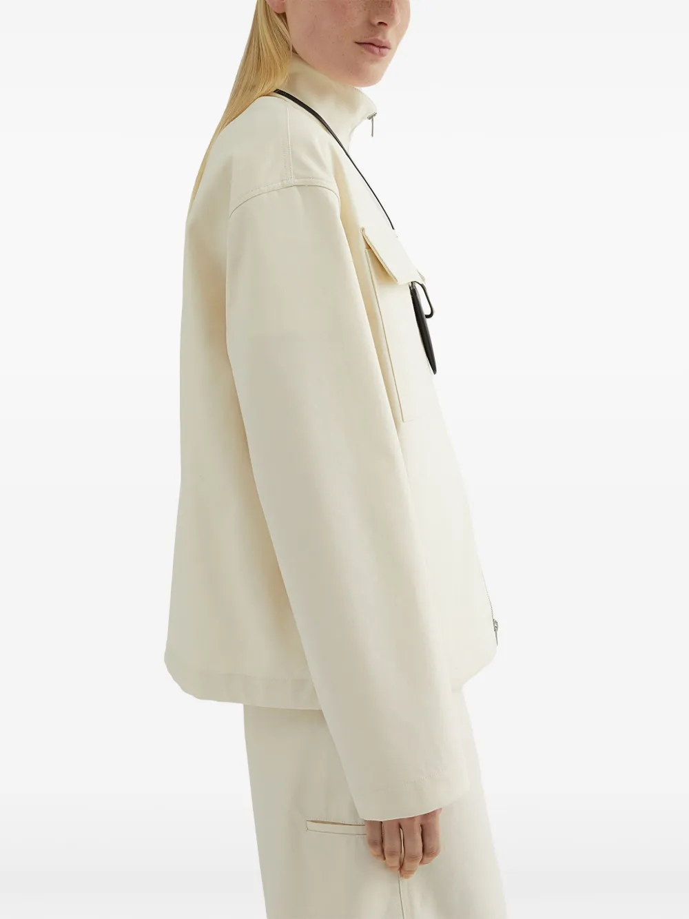 Jil Sander Katoenen jack Beige