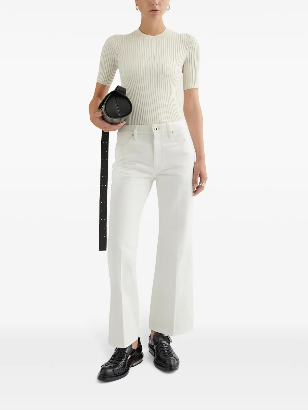 Jil Sander Flared jeans - Wit