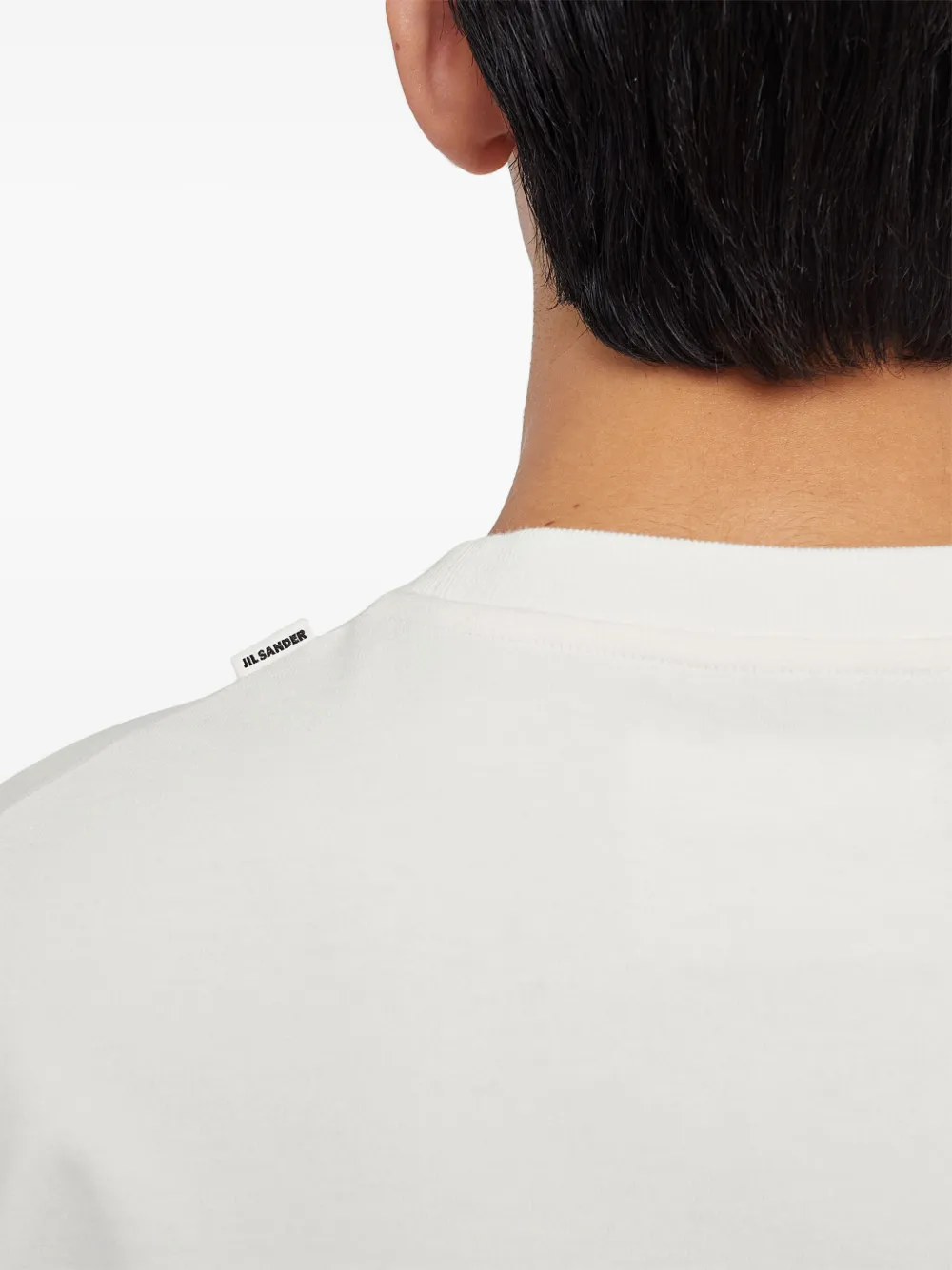 Jil Sander T-shirt met ronde hals Wit