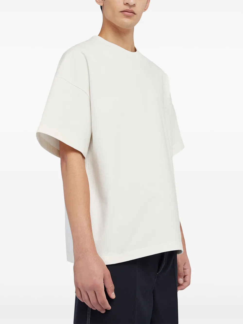 Jil Sander T-shirt met ronde hals Wit