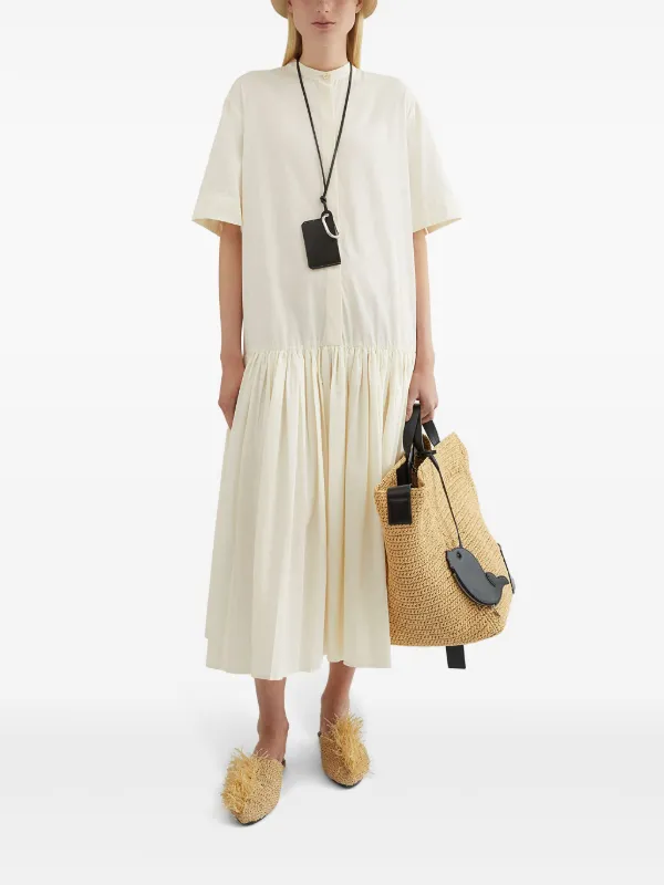 Jil Sander Cotton Shirt Dress | Neutrals | FARFETCH