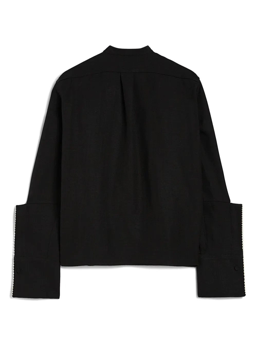 Shop Jil Sander Pleated Shirt In Black