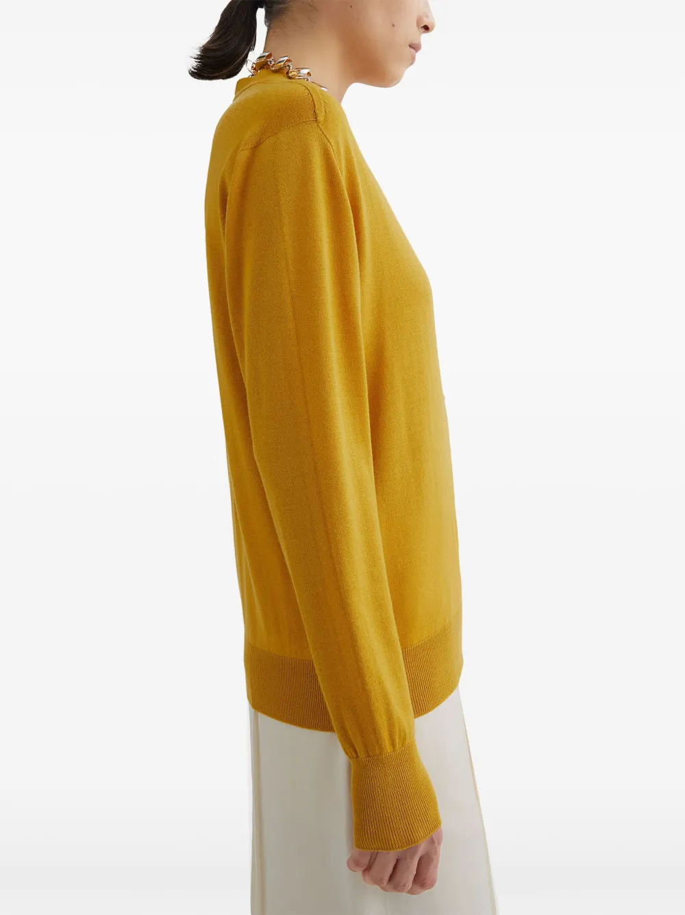 Jil Sander Gebreid vest Geel