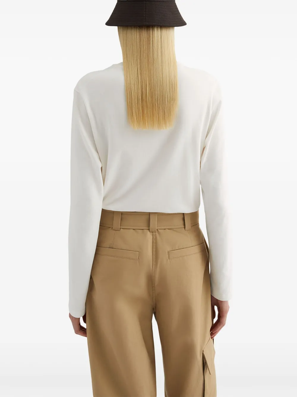 Jil Sander T-shirt met ronde hals Wit