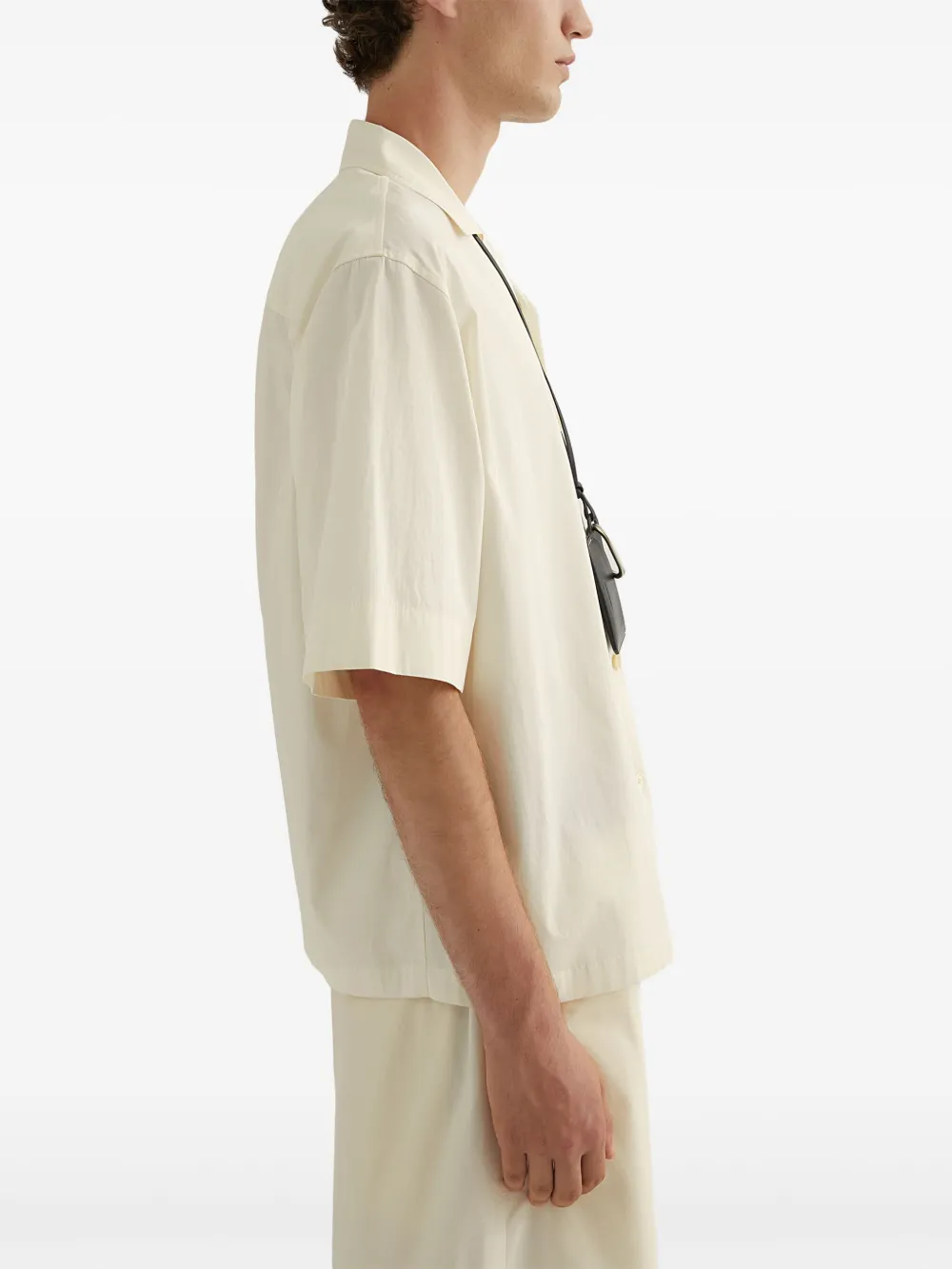 Jil Sander overhemd met korte mouwen Wit
