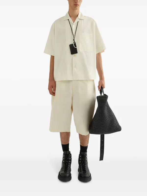 JIL SANDER アイボリー ショートスリーブシャツ