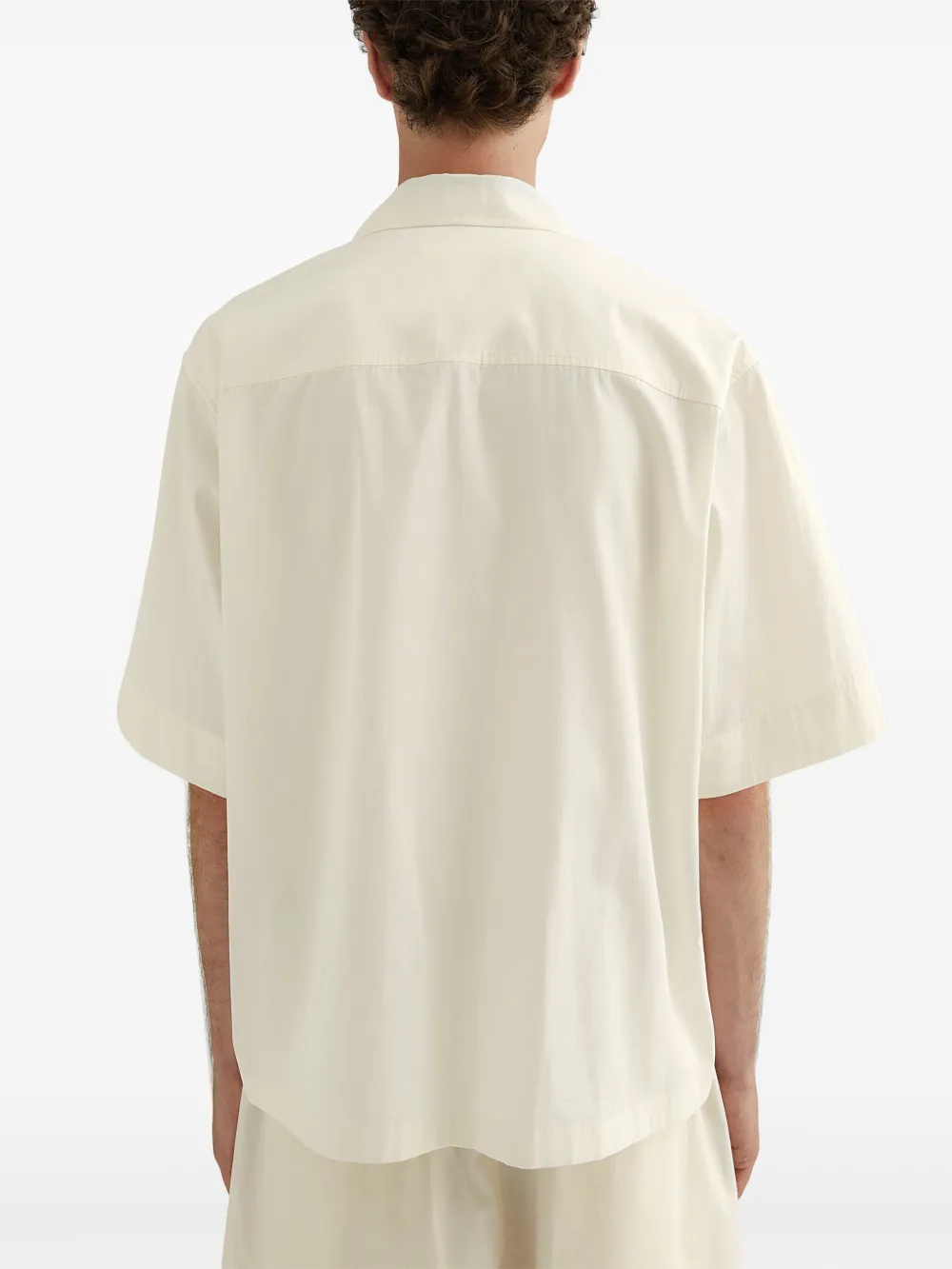 Jil Sander overhemd met korte mouwen Wit