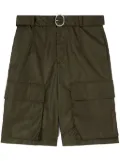 Jil Sander belted shorts - Green