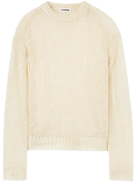 Jil Sander suéter con cuello redondo