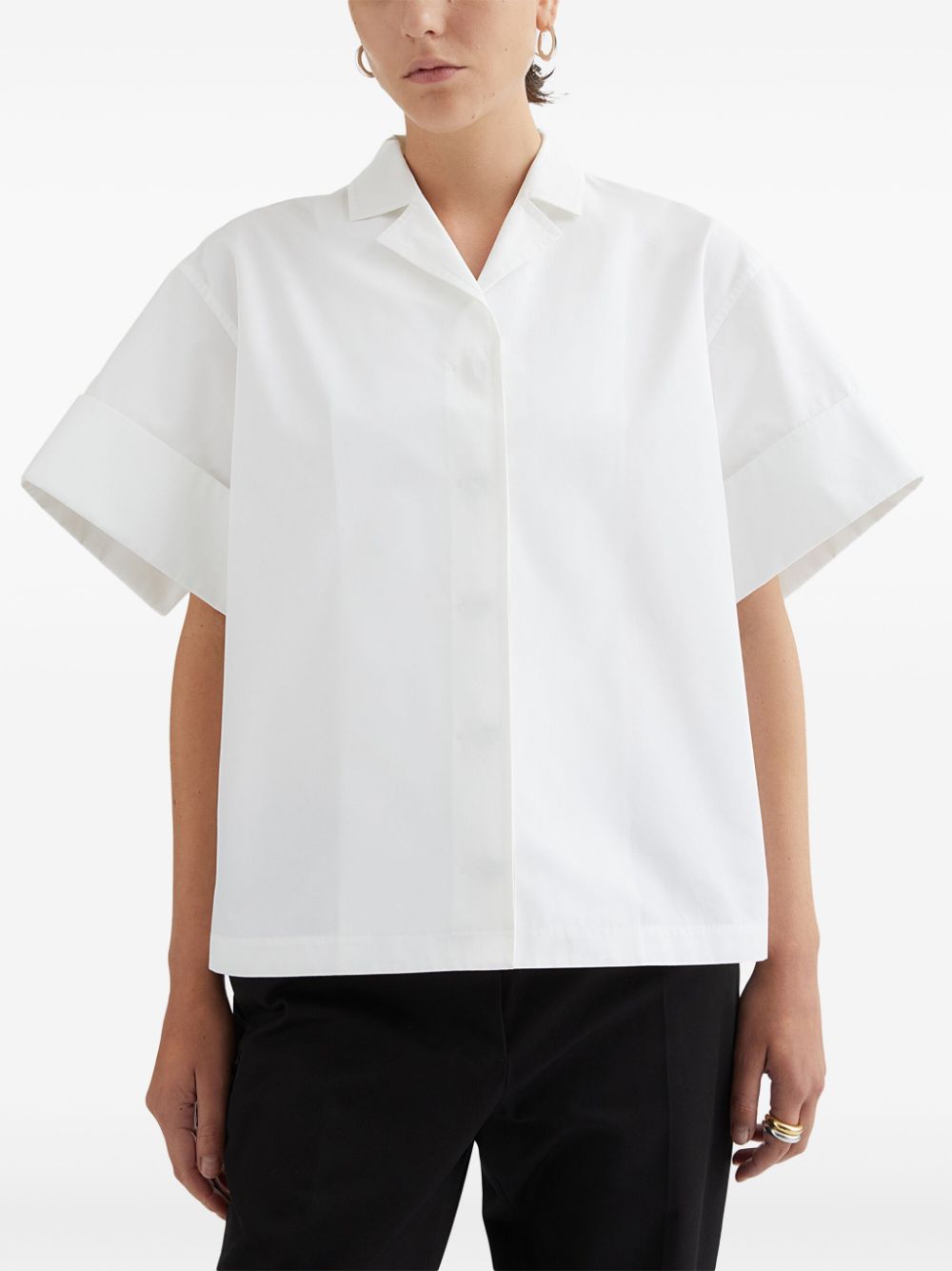 Jil Sander Katoenen blouse - Wit