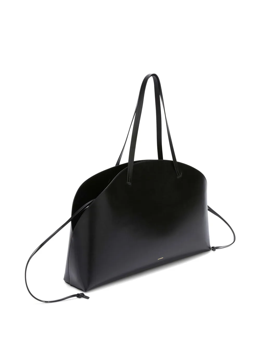 Jil Sander Curve grote schoudertas Zwart