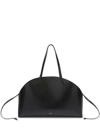 Jil Sander Curve Large Shoulder Bag | Black | FARFETCH
