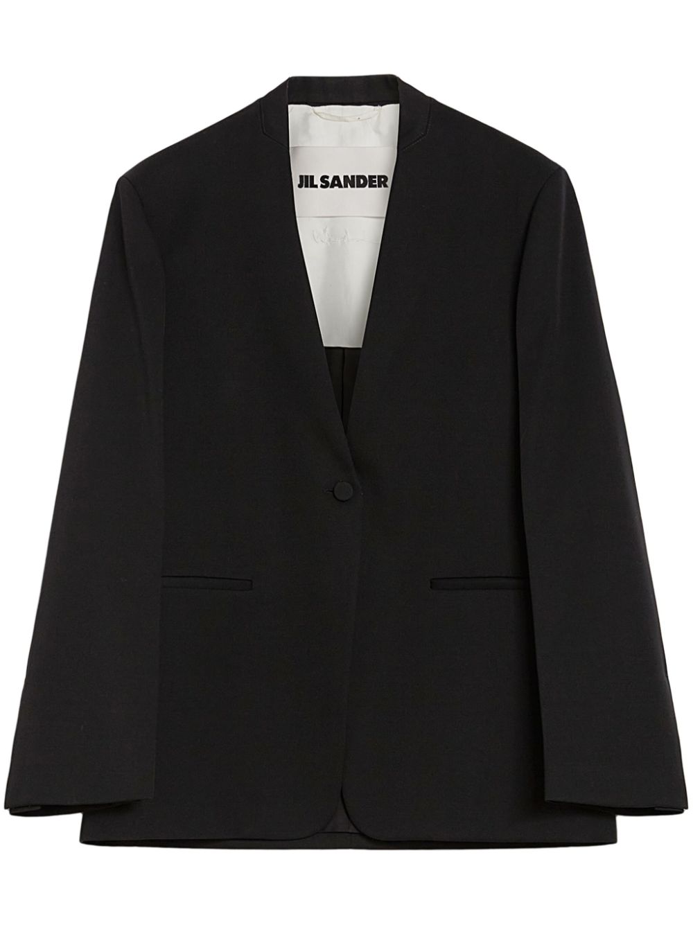 Jil Sander Wollen blazer Zwart