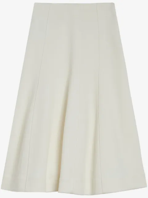 Jil Sander midi nederdel med paneler og svaj