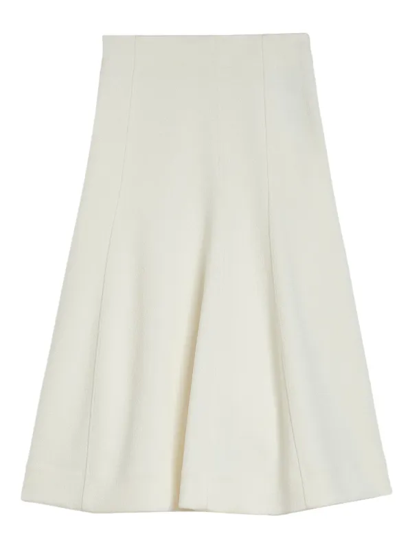 スカート Jil Sander FW24 White organdy skirt (J01MA0144J45014 100) Jil Sander Panelled Flared Midi Skirt | White | FARFETCH