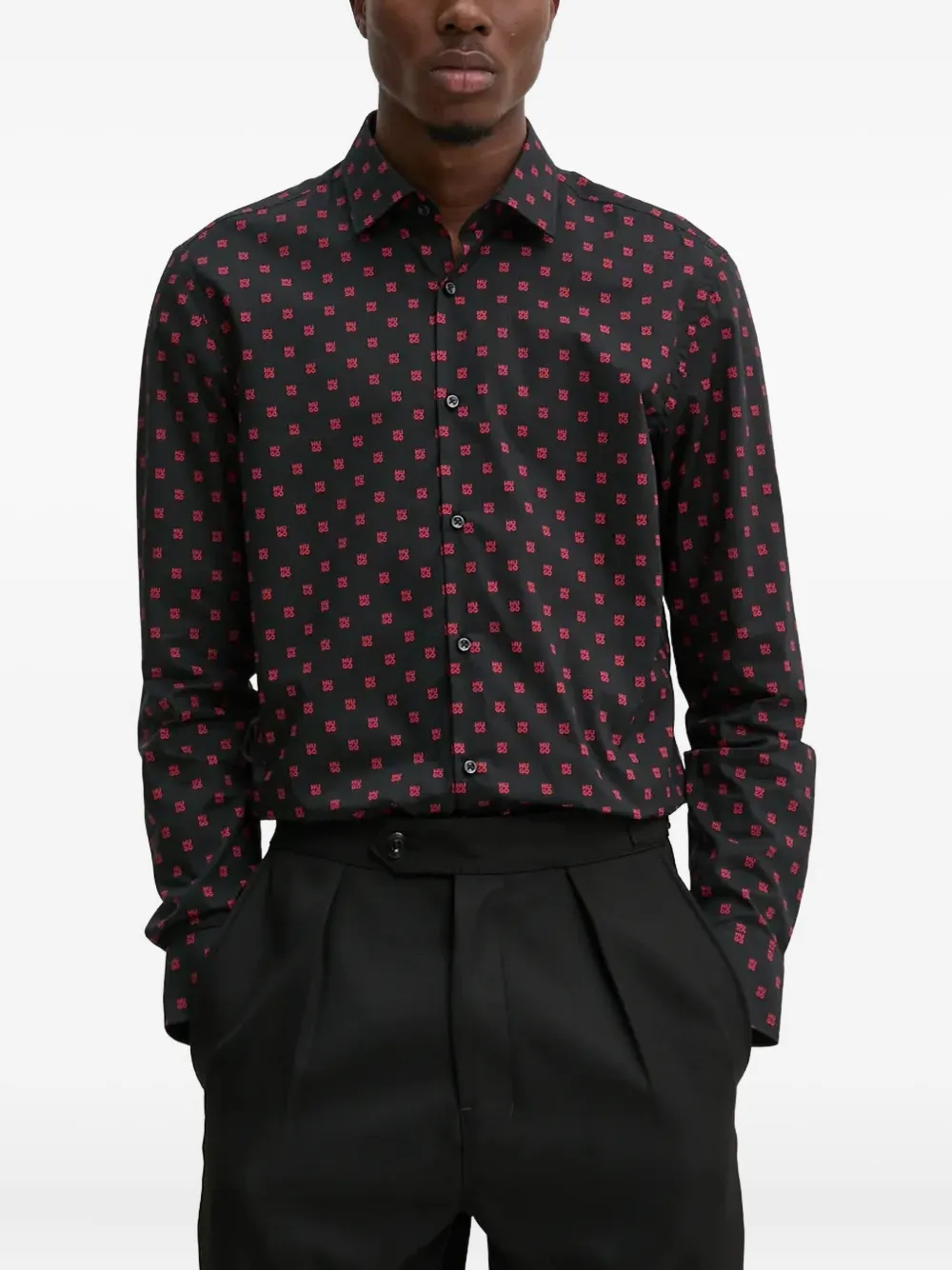HUGO camisa con logo | azul | Image 1