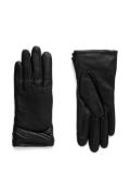 HUGO leather gloves - Black