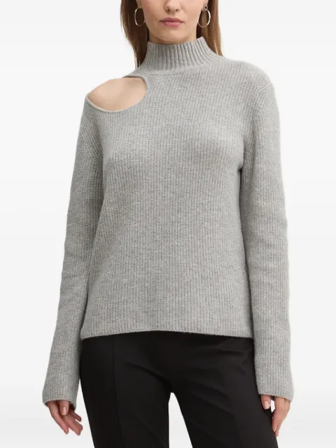 HUGO Rollkragenpullover mit Cut-Out