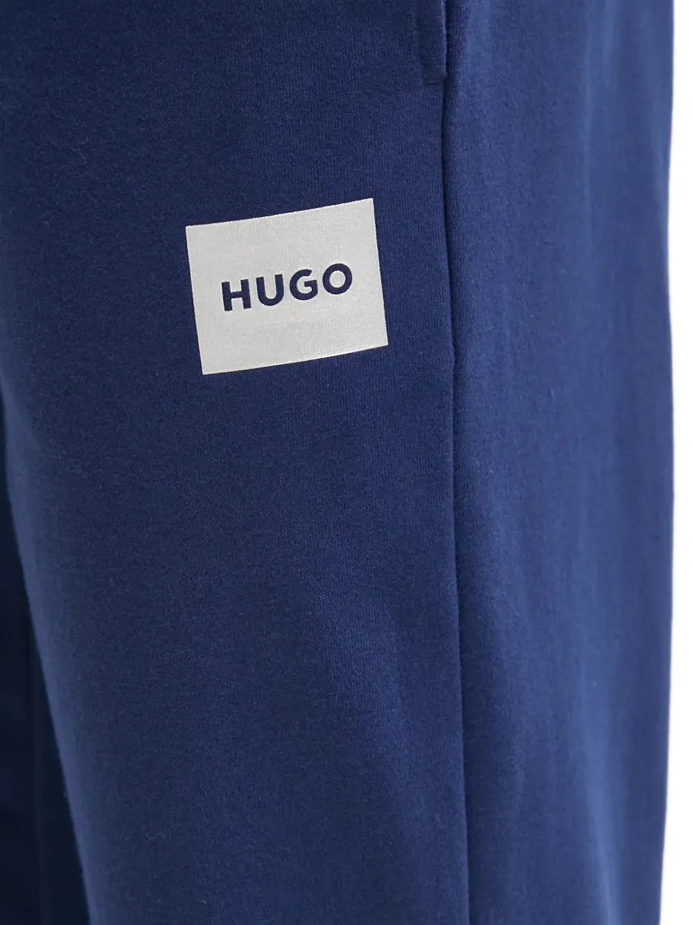 Hugo Boss Logo-patch Track Pants In Blue
