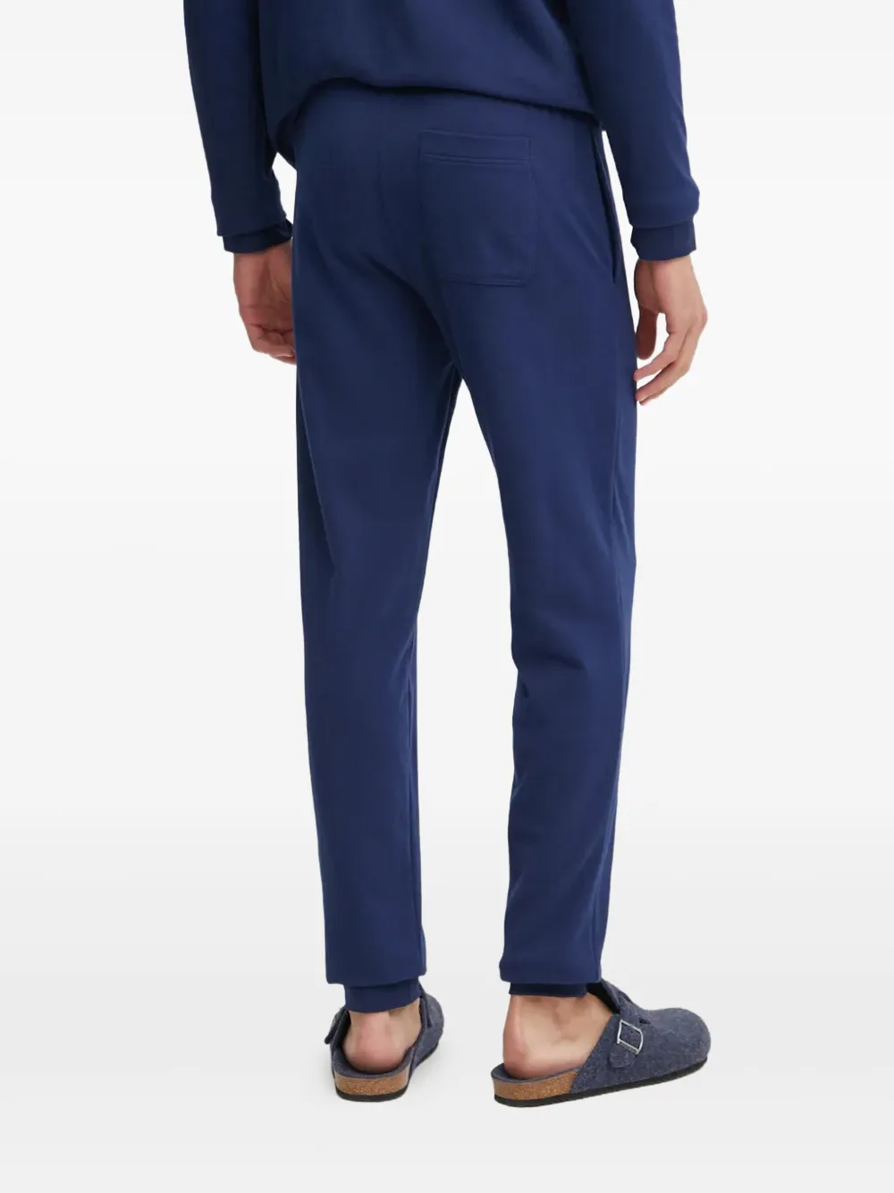 Hugo Boss Logo-patch Track Pants In Blue