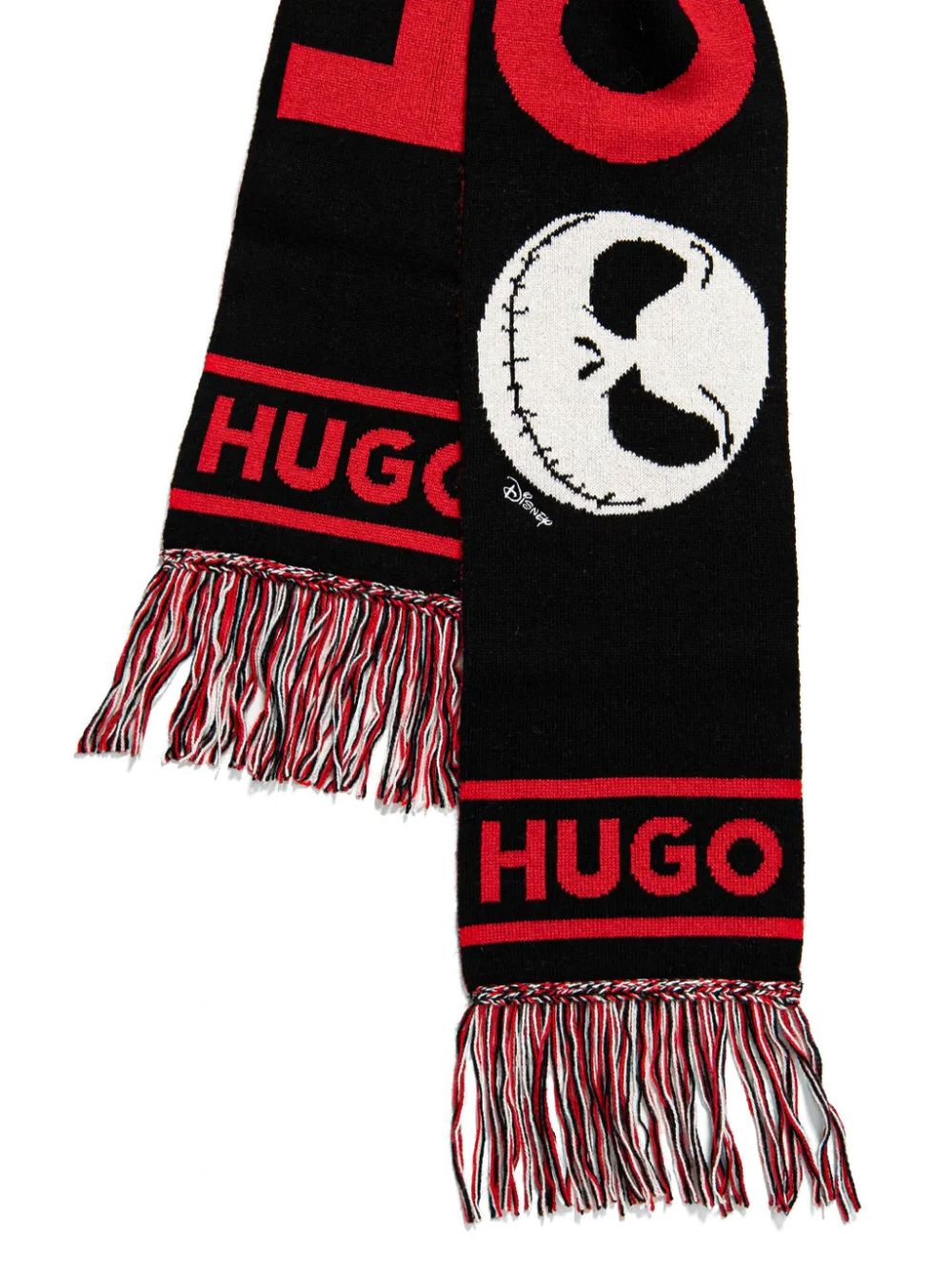 HUGO X Disney's The Nightmare Before Christmas logo scarf - Zwart