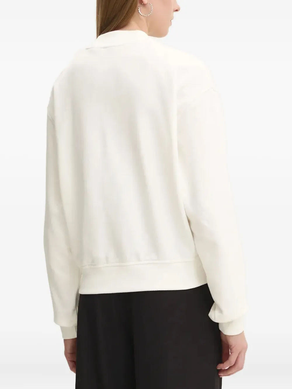 HUGO Sweater met borduurwerk en logo Wit