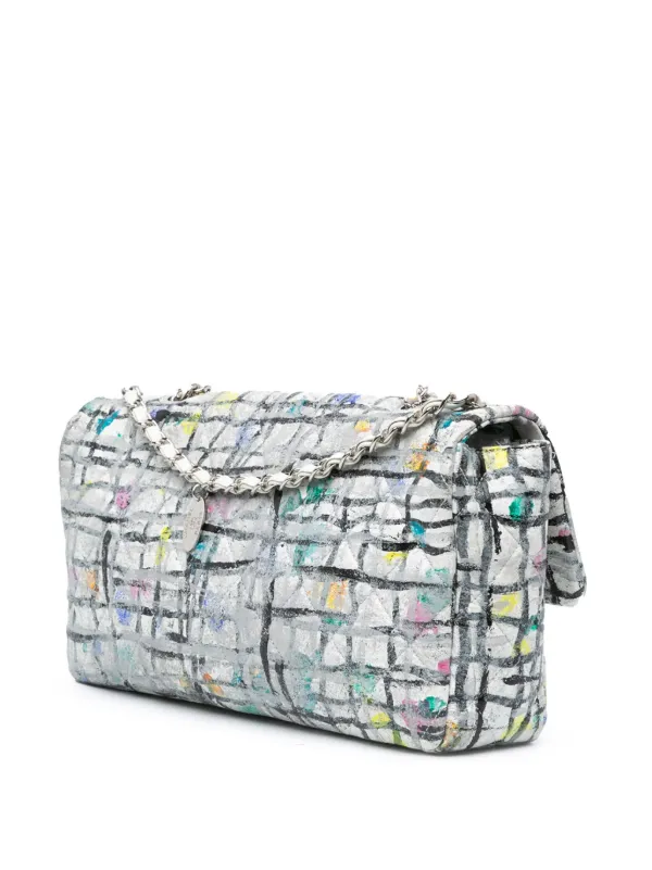 CHANEL グラフィックプリント バッグ CHANEL Pre-Owned 2014 Medium Calfskin Hand Painted Graffiti