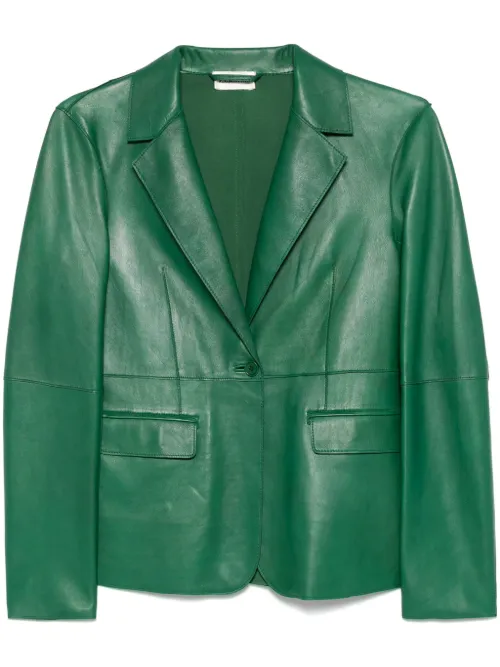 P.A.R.O.S.H. blazer en cuir - Vert - P.A.R.O.S.H. - Modalova