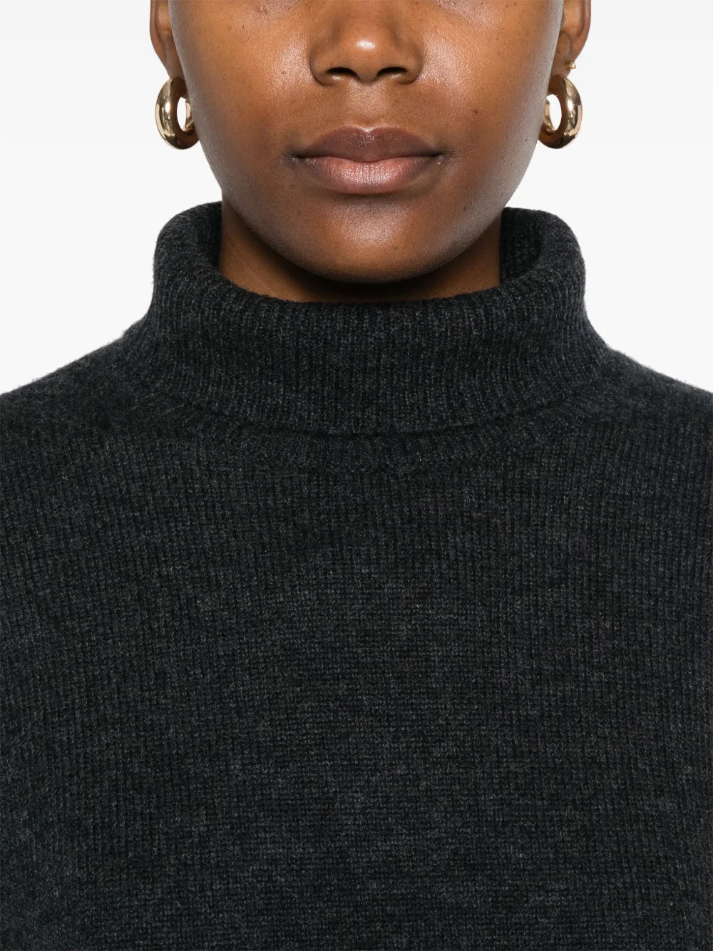 Le Kasha Suede Sweater In Grey