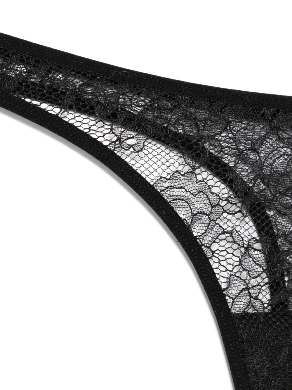Maison Close String met print Zwart
