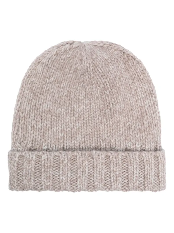 Le Kasha Chunky Beanie in Neutrals
