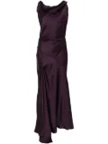 Victoria Beckham asymmetric draped maxi dress - Red