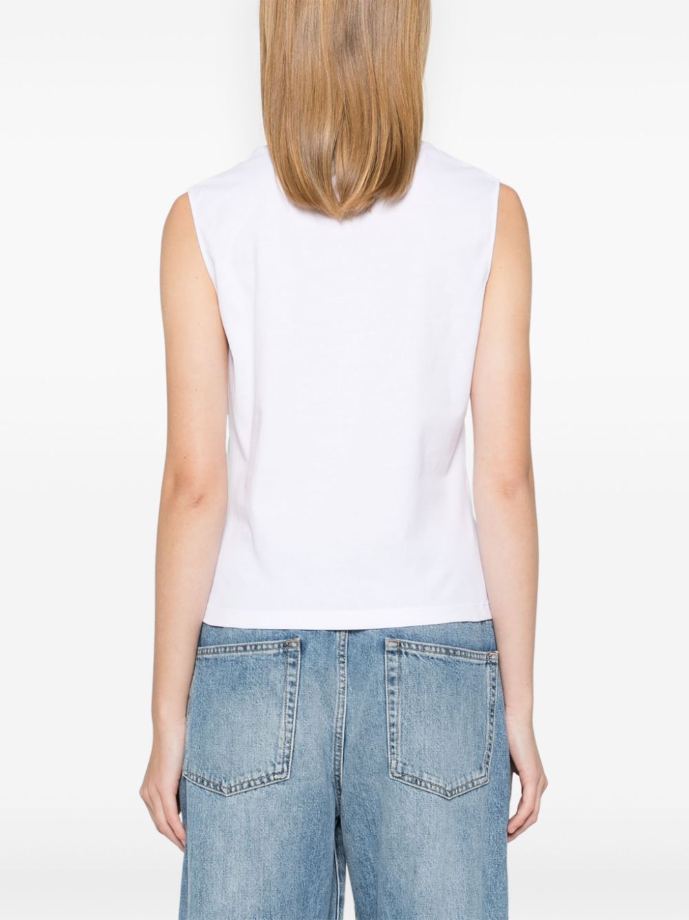 Shop Victoria Beckham Be Honest T-shirt In White