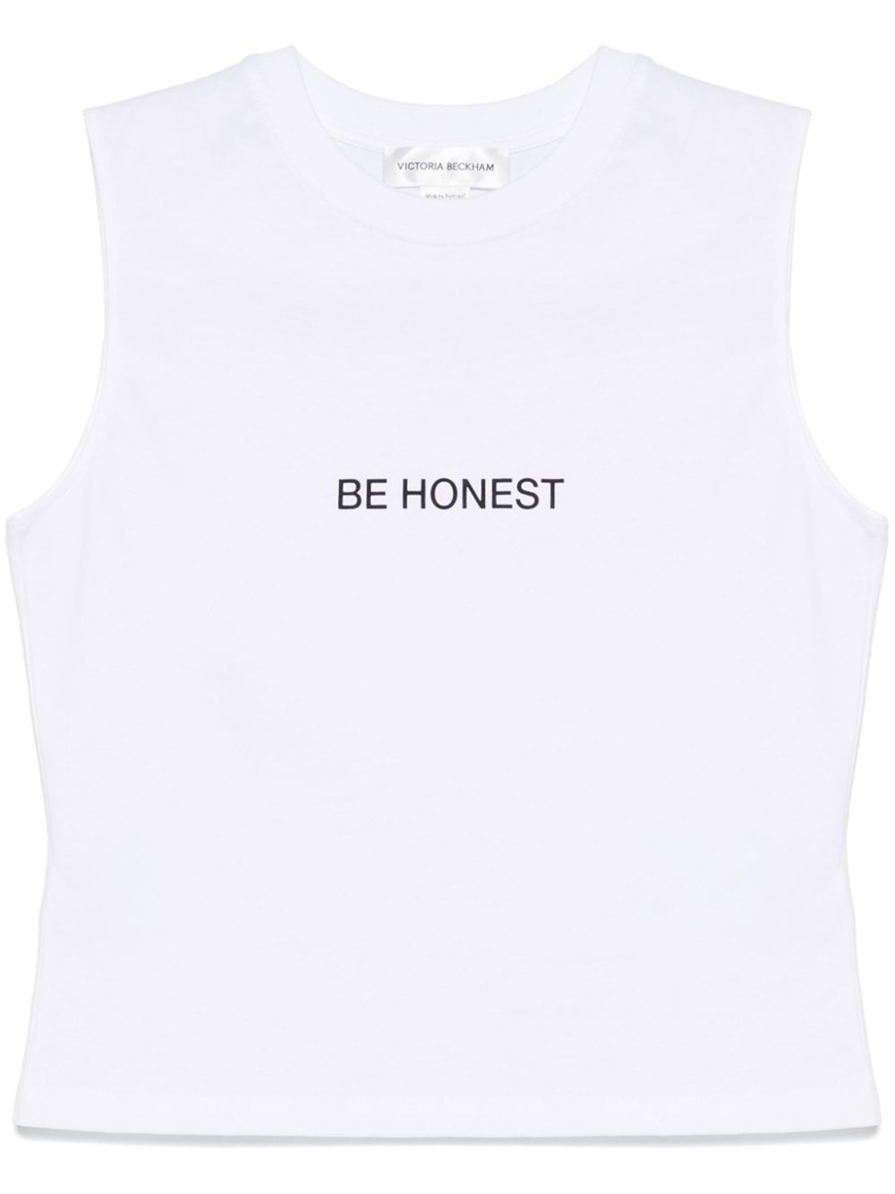 Shop Victoria Beckham Be Honest T-shirt In White