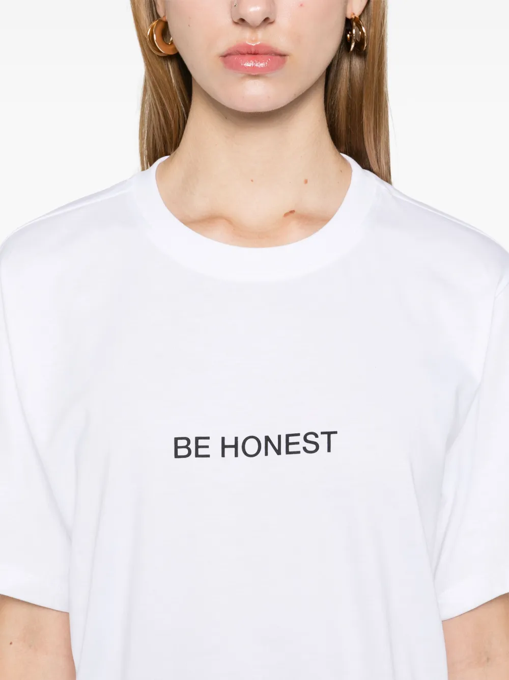 Victoria Beckham Be Honest T-shirt Wit