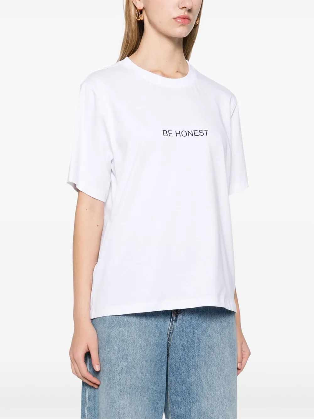 Victoria Beckham Be Honest T-shirt Wit