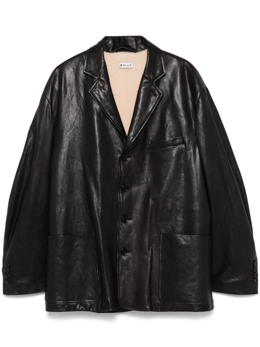 Bally leather blazer - Black