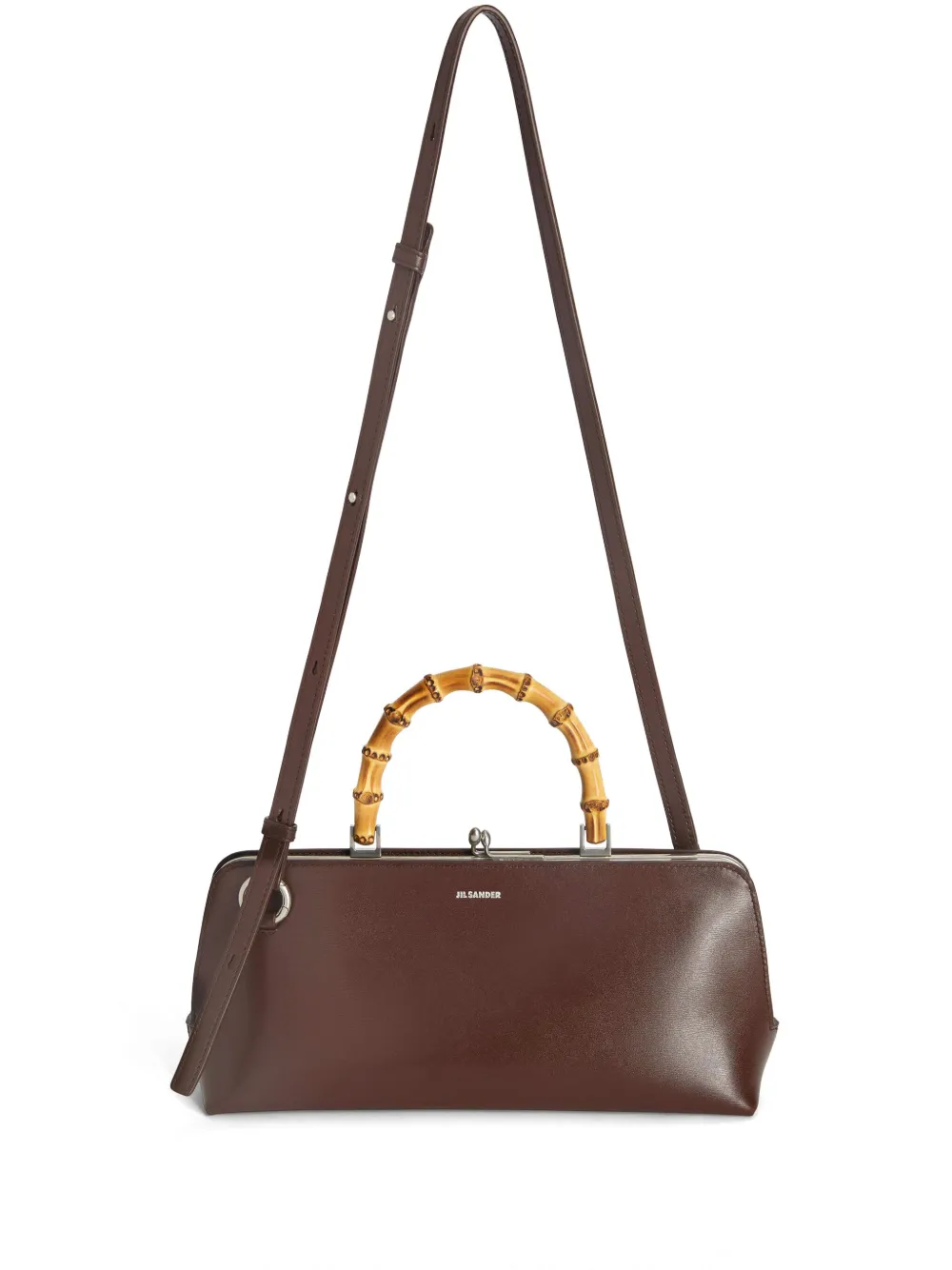 Jil Sander Goji kleine schoudertas Bruin