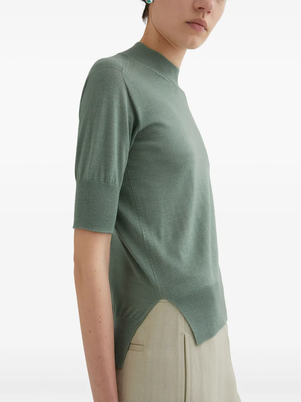 Jil Sander Gebreide top Groen