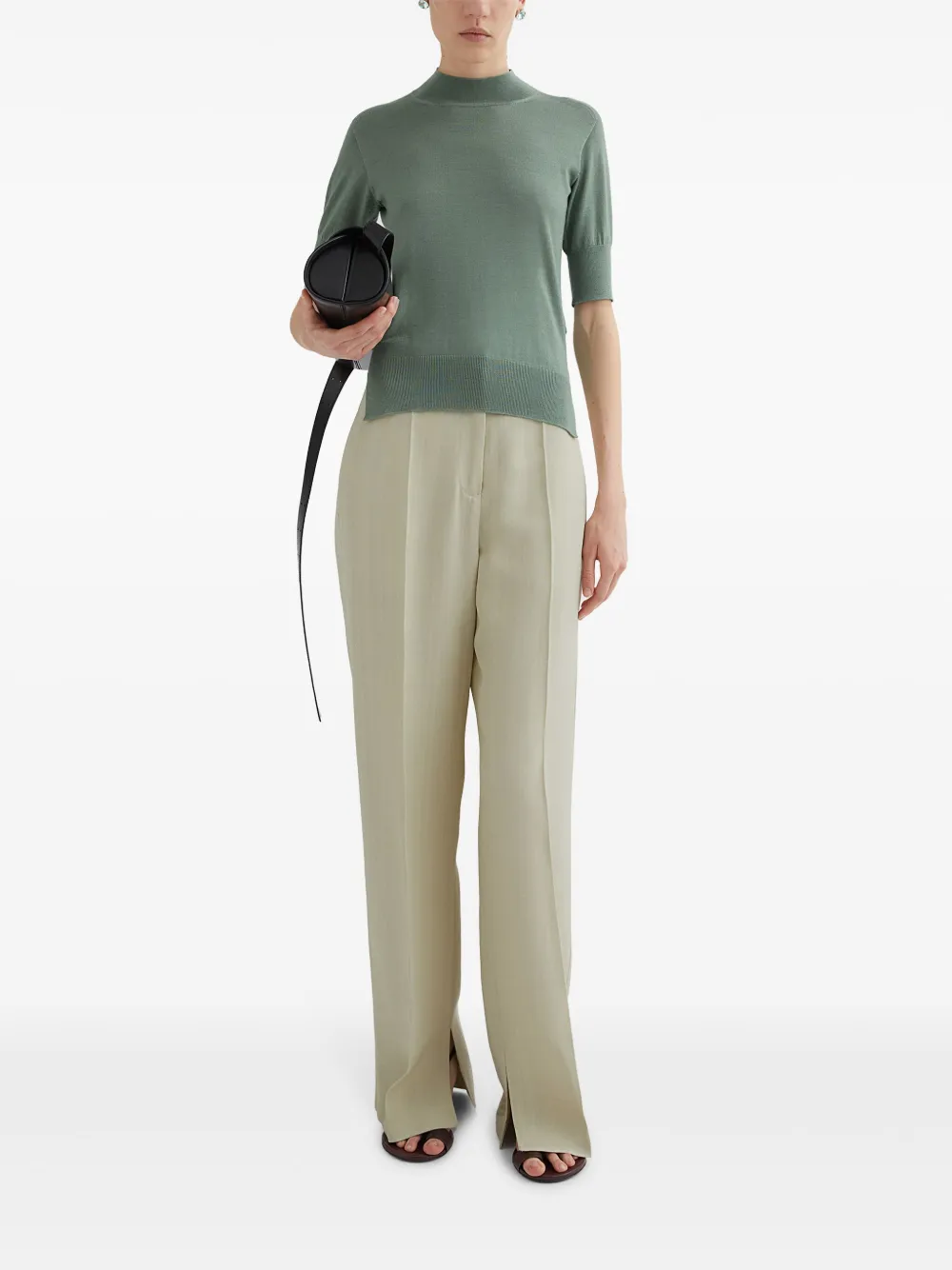 Jil Sander Gebreide top - Groen