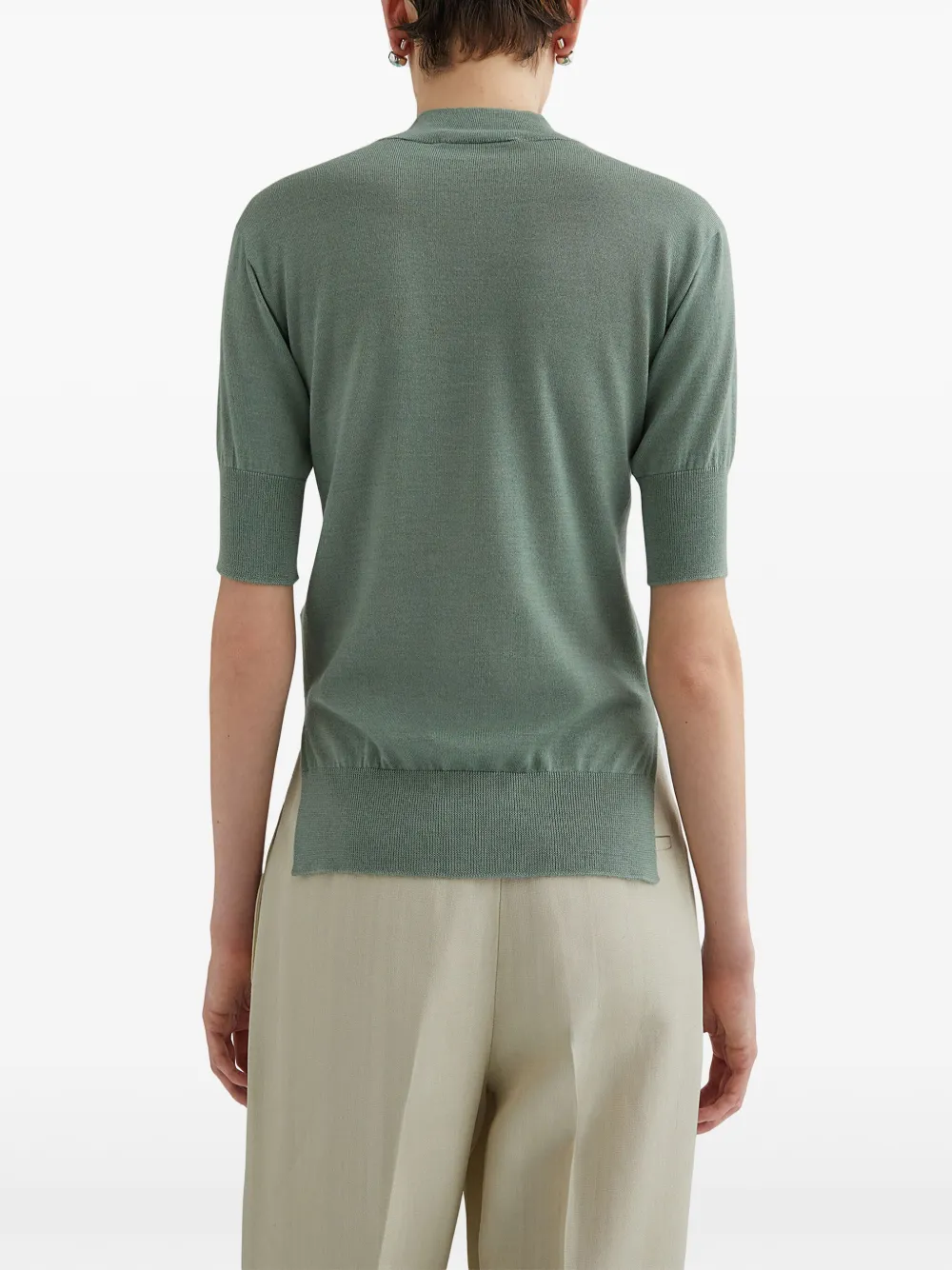 Jil Sander Gebreide top Groen