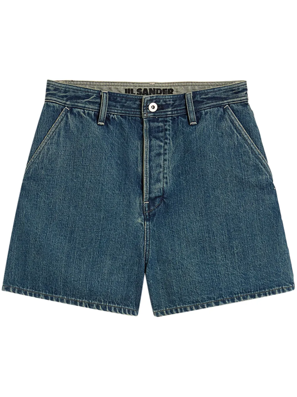 JIL SANDER HIGH-RISE DENIM SHORTS