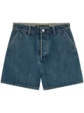 Jil Sander high-rise denim shorts - Blue